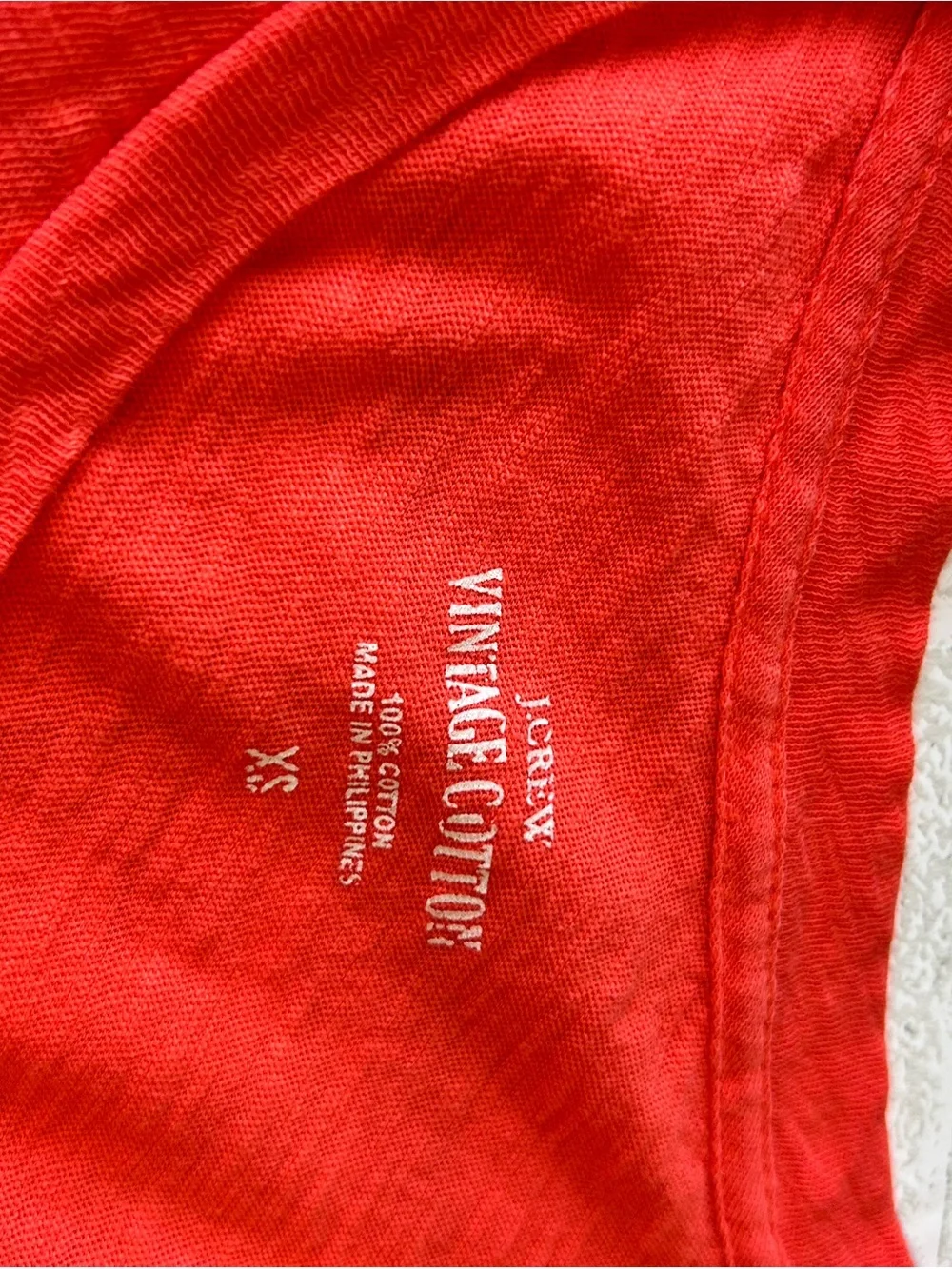 J. Crew Vintage Cotton Short-Sleeve Crew Neck Tee
